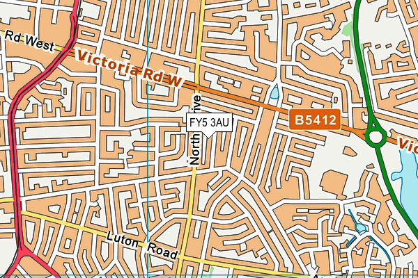 FY5 3AU map - OS VectorMap District (Ordnance Survey) FY5 3AU map - OS VectorMap District (Ordnance Survey)