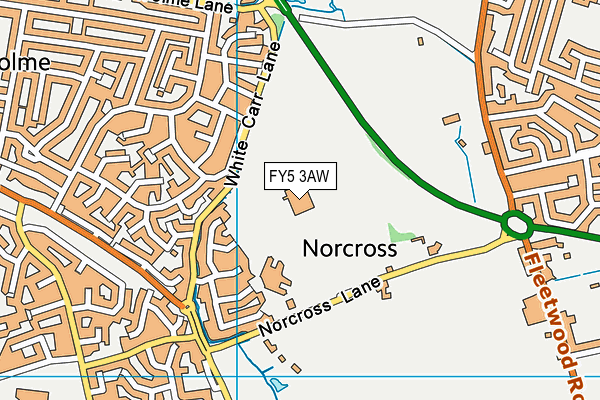 FY5 3AW map - OS VectorMap District (Ordnance Survey) FY5 3AW map - OS VectorMap District (Ordnance Survey)