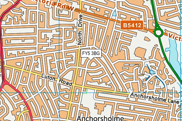FY5 3BG map - OS VectorMap District (Ordnance Survey) FY5 3BG map - OS VectorMap District (Ordnance Survey)