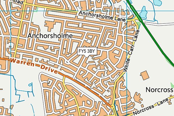 FY5 3BY map - OS VectorMap District (Ordnance Survey) FY5 3BY map - OS VectorMap District (Ordnance Survey)
