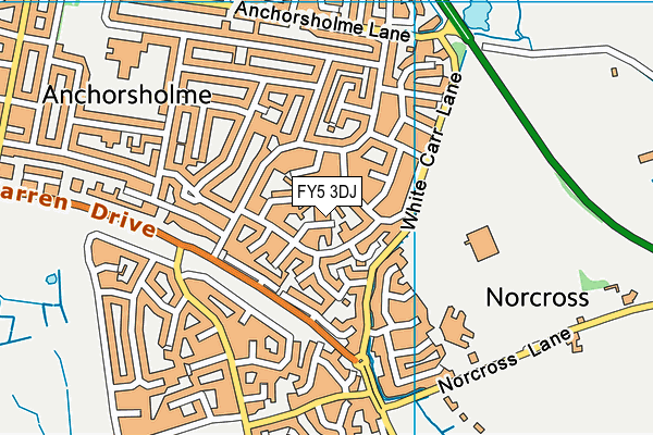 FY5 3DJ map - OS VectorMap District (Ordnance Survey) FY5 3DJ map - OS VectorMap District (Ordnance Survey)