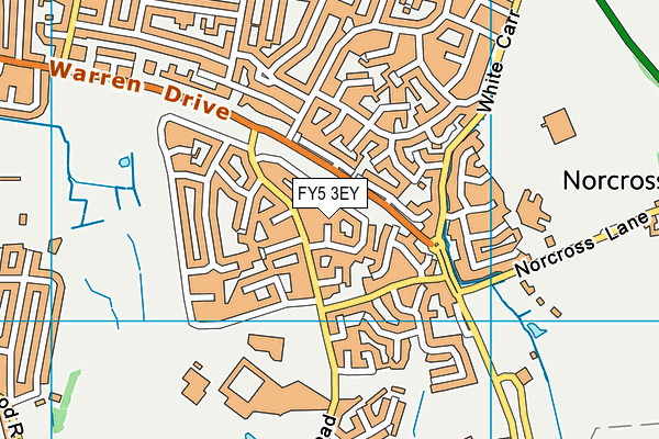 FY5 3EY map - OS VectorMap District (Ordnance Survey) FY5 3EY map - OS VectorMap District (Ordnance Survey)