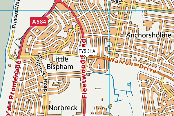 FY5 3HA map - OS VectorMap District (Ordnance Survey) FY5 3HA map - OS VectorMap District (Ordnance Survey)