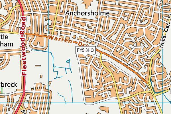 FY5 3HQ map - OS VectorMap District (Ordnance Survey) FY5 3HQ map - OS VectorMap District (Ordnance Survey)