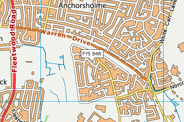 FY5 3HW map - OS VectorMap District (Ordnance Survey) FY5 3HW map - OS VectorMap District (Ordnance Survey)