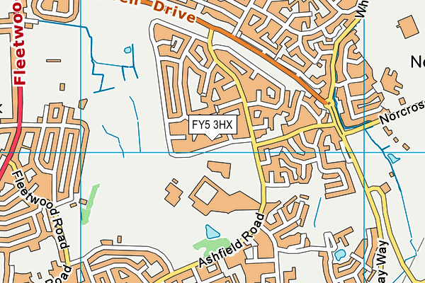 FY5 3HX map - OS VectorMap District (Ordnance Survey) FY5 3HX map - OS VectorMap District (Ordnance Survey)