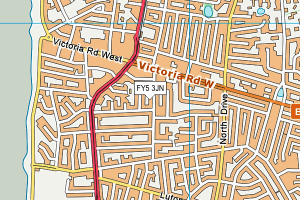 FY5 3JN map - OS VectorMap District (Ordnance Survey) FY5 3JN map - OS VectorMap District (Ordnance Survey)