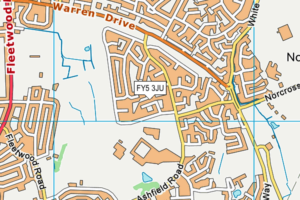 FY5 3JU map - OS VectorMap District (Ordnance Survey) FY5 3JU map - OS VectorMap District (Ordnance Survey)