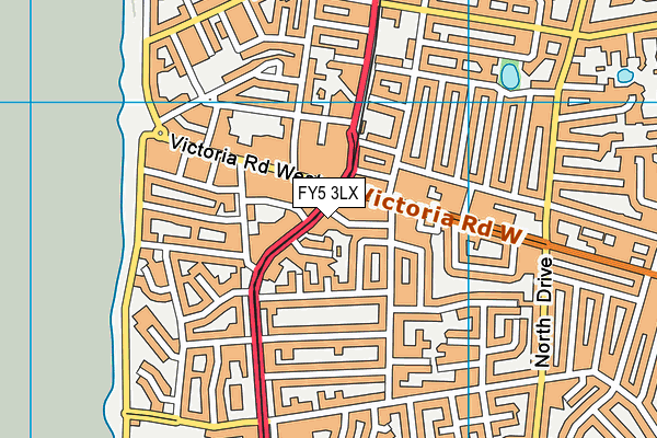 FY5 3LX map - OS VectorMap District (Ordnance Survey) FY5 3LX map - OS VectorMap District (Ordnance Survey)