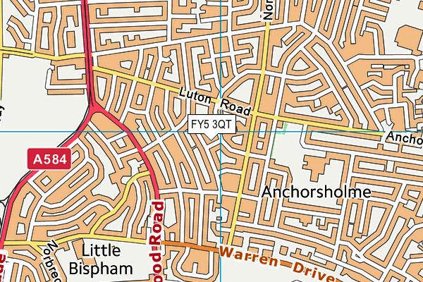 FY5 3QT map - OS VectorMap District (Ordnance Survey) FY5 3QT map - OS VectorMap District (Ordnance Survey)
