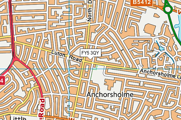 FY5 3QY map - OS VectorMap District (Ordnance Survey) FY5 3QY map - OS VectorMap District (Ordnance Survey)