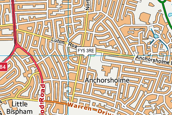 FY5 3RE map - OS VectorMap District (Ordnance Survey) FY5 3RE map - OS VectorMap District (Ordnance Survey)