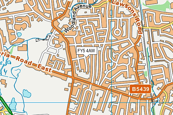 FY5 4AW map - OS VectorMap District (Ordnance Survey) FY5 4AW map - OS VectorMap District (Ordnance Survey)