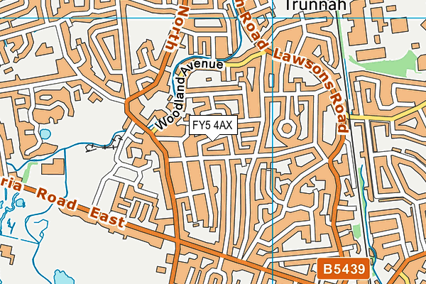 FY5 4AX map - OS VectorMap District (Ordnance Survey) FY5 4AX map - OS VectorMap District (Ordnance Survey)
