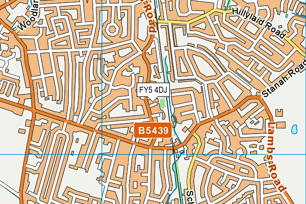 FY5 4DJ map - OS VectorMap District (Ordnance Survey) FY5 4DJ map - OS VectorMap District (Ordnance Survey)