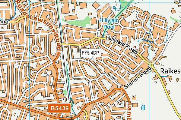 FY5 4DP map - OS VectorMap District (Ordnance Survey) FY5 4DP map - OS VectorMap District (Ordnance Survey)