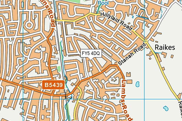 FY5 4DQ map - OS VectorMap District (Ordnance Survey) FY5 4DQ map - OS VectorMap District (Ordnance Survey)