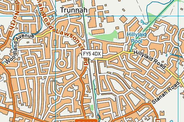 FY5 4DX map - OS VectorMap District (Ordnance Survey) FY5 4DX map - OS VectorMap District (Ordnance Survey)