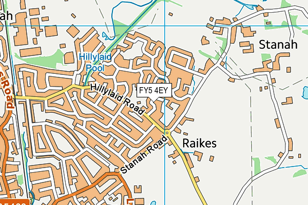 FY5 4EY map - OS VectorMap District (Ordnance Survey) FY5 4EY map - OS VectorMap District (Ordnance Survey)