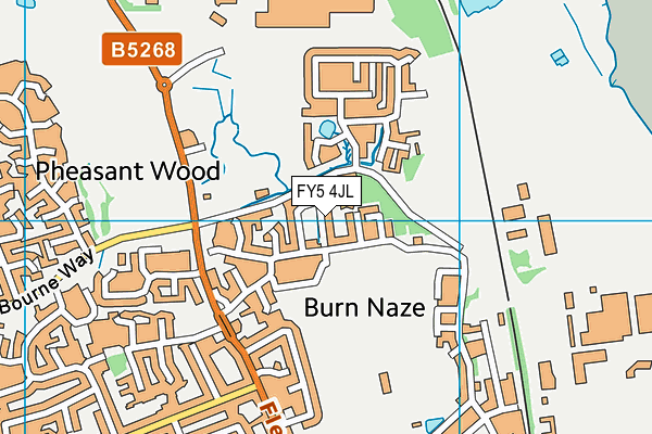 FY5 4JL map - OS VectorMap District (Ordnance Survey)