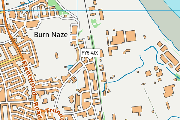 FY5 4JX map - OS VectorMap District (Ordnance Survey) FY5 4JX map - OS VectorMap District (Ordnance Survey)