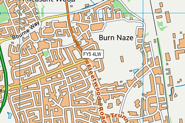 FY5 4LW map - OS VectorMap District (Ordnance Survey) FY5 4LW map - OS VectorMap District (Ordnance Survey)
