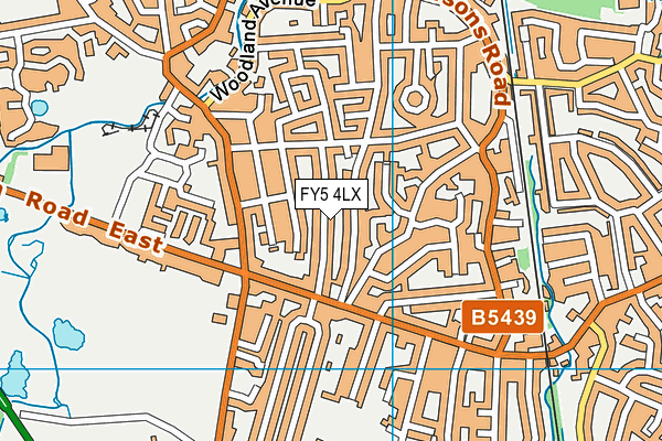FY5 4LX map - OS VectorMap District (Ordnance Survey) FY5 4LX map - OS VectorMap District (Ordnance Survey)