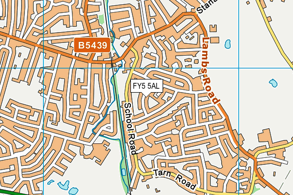 FY5 5AL map - OS VectorMap District (Ordnance Survey) FY5 5AL map - OS VectorMap District (Ordnance Survey)