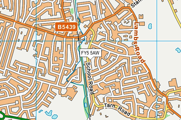 FY5 5AW map - OS VectorMap District (Ordnance Survey) FY5 5AW map - OS VectorMap District (Ordnance Survey)