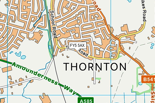 FY5 5AX map - OS VectorMap District (Ordnance Survey) FY5 5AX map - OS VectorMap District (Ordnance Survey)