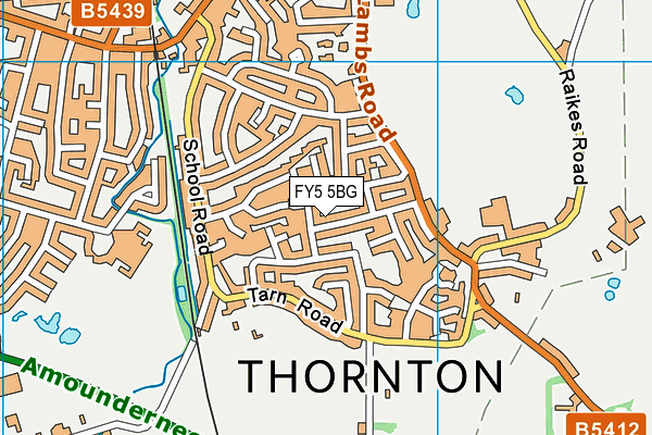 FY5 5BG map - OS VectorMap District (Ordnance Survey) FY5 5BG map - OS VectorMap District (Ordnance Survey)