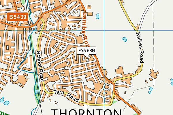 FY5 5BN map - OS VectorMap District (Ordnance Survey)