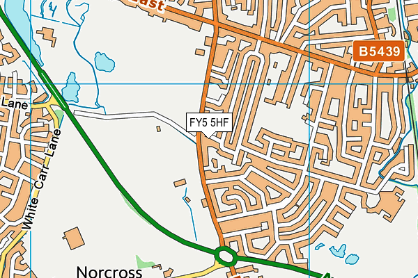 FY5 5HF map - OS VectorMap District (Ordnance Survey) FY5 5HF map - OS VectorMap District (Ordnance Survey)