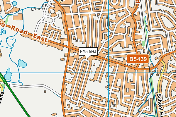 FY5 5HJ map - OS VectorMap District (Ordnance Survey) FY5 5HJ map - OS VectorMap District (Ordnance Survey)