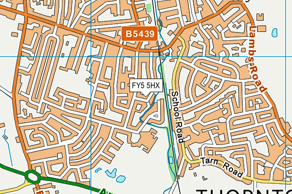 FY5 5HX map - OS VectorMap District (Ordnance Survey) FY5 5HX map - OS VectorMap District (Ordnance Survey)