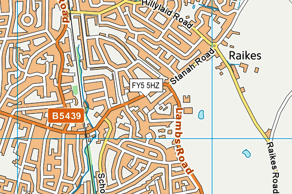 FY5 5HZ map - OS VectorMap District (Ordnance Survey) FY5 5HZ map - OS VectorMap District (Ordnance Survey)