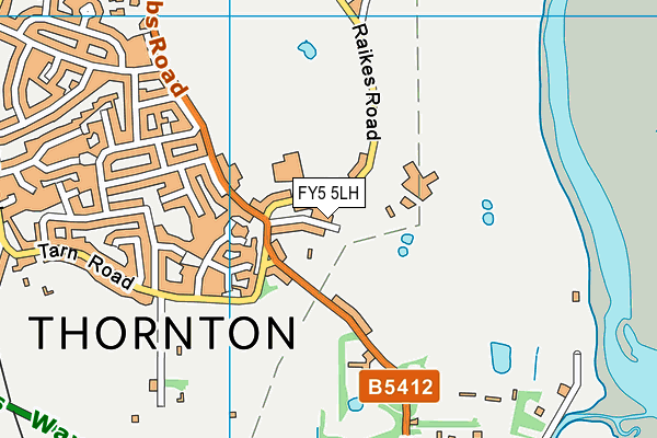FY5 5LH map - OS VectorMap District (Ordnance Survey)