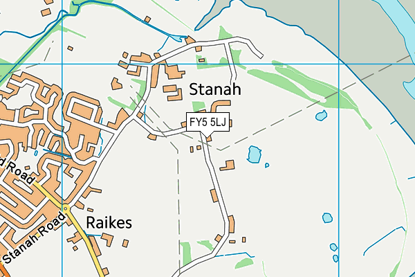 FY5 5LJ map - OS VectorMap District (Ordnance Survey) FY5 5LJ map - OS VectorMap District (Ordnance Survey)