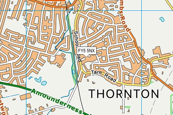 FY5 5NX map - OS VectorMap District (Ordnance Survey) FY5 5NX map - OS VectorMap District (Ordnance Survey)
