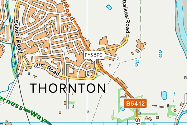 FY5 5PE map - OS VectorMap District (Ordnance Survey) FY5 5PE map - OS VectorMap District (Ordnance Survey)