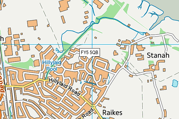 FY5 5QB map - OS VectorMap District (Ordnance Survey) FY5 5QB map - OS VectorMap District (Ordnance Survey)