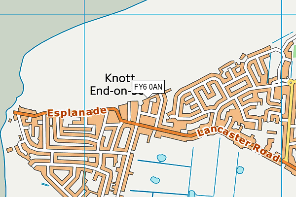 FY6 0AN map - OS VectorMap District (Ordnance Survey)