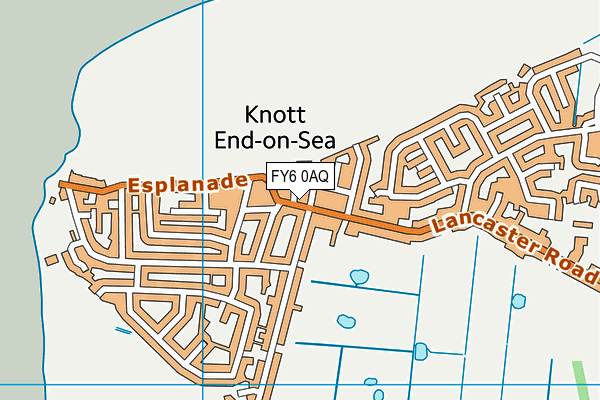 FY6 0AQ map - OS VectorMap District (Ordnance Survey)