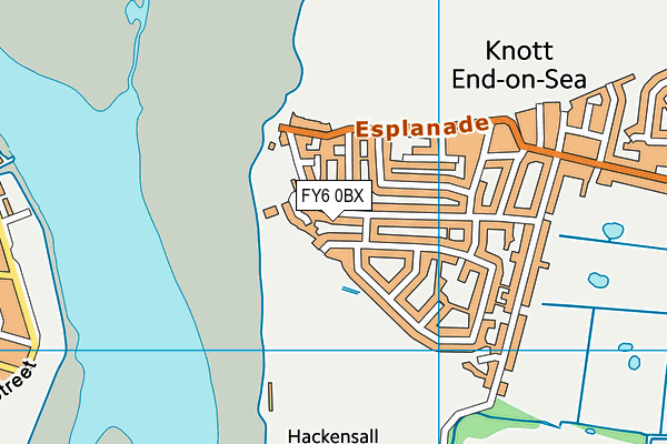 FY6 0BX map - OS VectorMap District (Ordnance Survey)