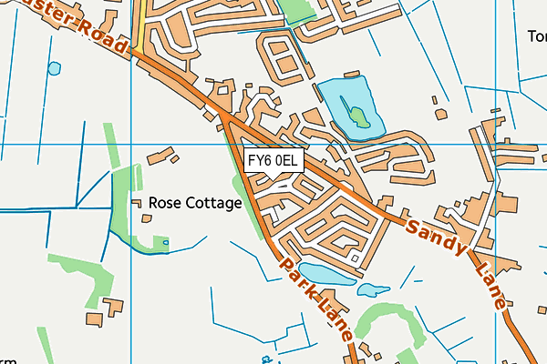 FY6 0EL map - OS VectorMap District (Ordnance Survey) FY6 0EL map - OS VectorMap District (Ordnance Survey)