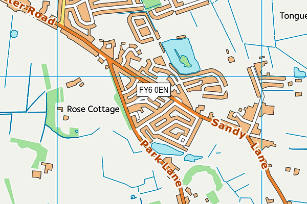 FY6 0EN map - OS VectorMap District (Ordnance Survey)