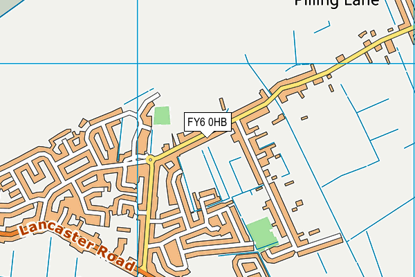 FY6 0HB map - OS VectorMap District (Ordnance Survey) FY6 0HB map - OS VectorMap District (Ordnance Survey)