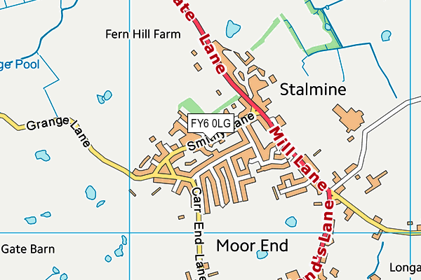 FY6 0LG map - OS VectorMap District (Ordnance Survey)