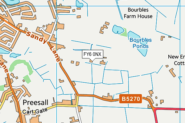 FY6 0NX map - OS VectorMap District (Ordnance Survey) FY6 0NX map - OS VectorMap District (Ordnance Survey)