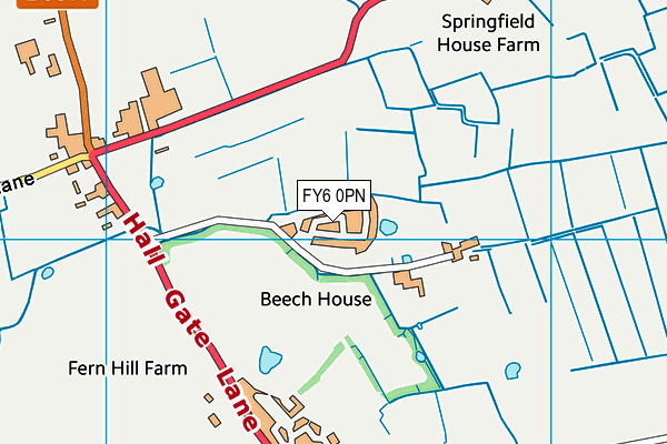 FY6 0PN map - OS VectorMap District (Ordnance Survey) FY6 0PN map - OS VectorMap District (Ordnance Survey)